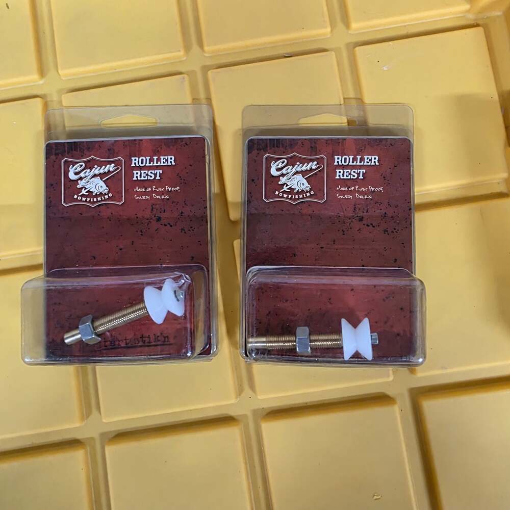 Lot of 2 Cajun Bowfishing Roller Arrow Rests New in Package Brass Shaft